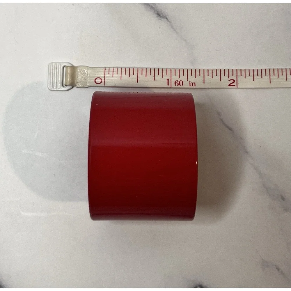Vintage MCM Ugna Made In Japan Cherry Red Napkin Rings